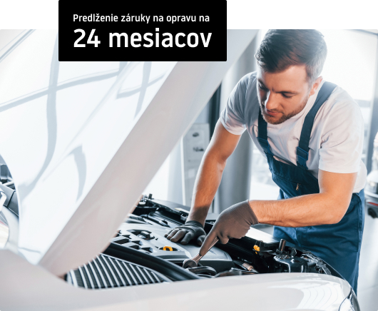 24 mesačná predĺžená záruka na opravu miesto zákonných 6 mesiacov
